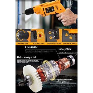 Assur 580w Metal Şanzıman 10mm Elektrikli Matkap