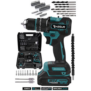 21v Çift Akü Kömürsüz Motor Çelik Mandren Darbeli Akülü Vidalama Şarjlı Matkap