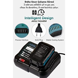 21v Kömürsüz Motor Çelik Mandren Darbeli Şarjlı Matkap Akülü Vidalama