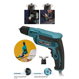 Assur 580w Metal Şanzıman 10mm Elektrikli Matkap