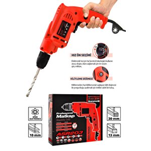 580w Metal Şanzıman 10mm Elektrikli Matkap