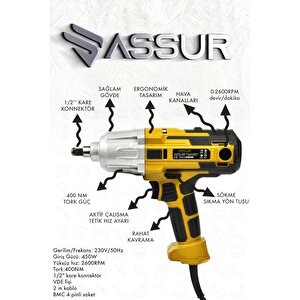Elektrikli Somun Sıkma Sökme Makinesi 450 W