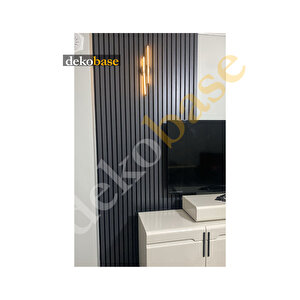 Antrasit 100x270 Cm Yeni Nesil Akustk Ahşap Duvar Paneli