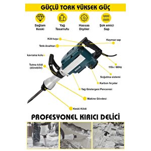 1800w Darbeli 16 Kg Kırıcı Delici Hilti