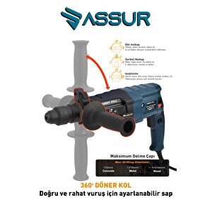 Profesyonel Metal Şanzıman Kırıcı Delici Hilti Darbeli Matkap 2-28mm