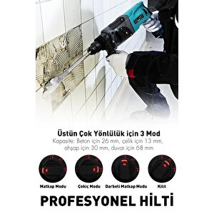850w Darbeli Metal Şanzıman Kırıcı Delici Hilti Matkap