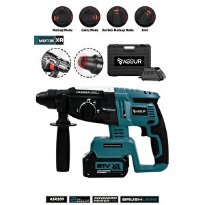 21v Kömürsüz Motor Darbeli Çift Akülü Şarjlı Kırıcı Delici Hilti 2-26mm