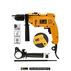 1100w Darbeli Metal Şanzıman 13mm Elektrikli Matkap