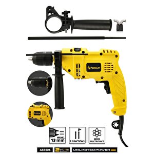 500w Darbeli Metal Şanzıman 13mm Elektrikli Matkap