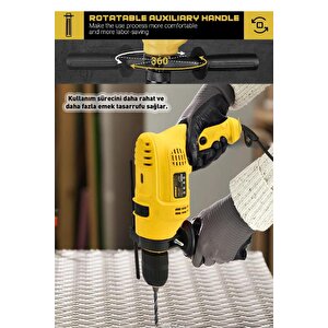 Assur 1100w Darbeli Metal Şanzıman 13mm Elektrikli Matkap