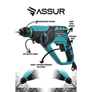 250w 2 Kademeli Bakır Sargılı Darbeli Kırıcı Delici Hilti