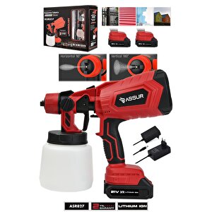 Profesyonel 21v Çift Akülü 300 Mm Vernik Sprey Boya Püskürtme Makinesi