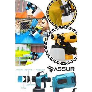 Profesyonel 21v Çift Akülü 300 Mm Vernik Sprey Boya Püskürtme Makinesi