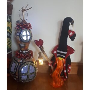 Himarry El Yapımı Ledli Şans Cücesi Kızıl Sakal 60 Cm
