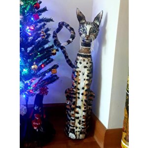 El Yapımı Kedi Dekoru 81 Cm