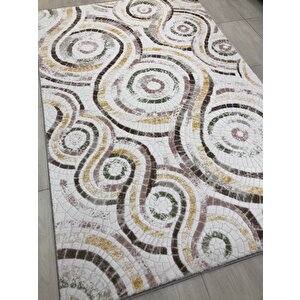 Dinarsu Halı Bodrum Br 018 Pudra Sarı 150x233 Renkli 4 M2 Halı