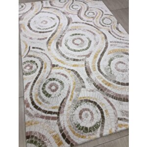 Dinarsu Halı Bodrum Br 018 Pudra Sarı 150x233 Renkli 4 M2 Halı