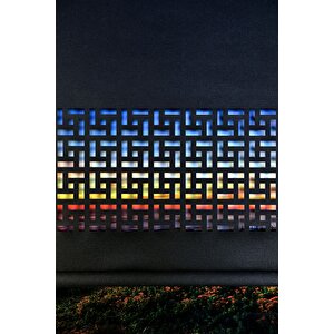 Siyah Karatma Lazer Kesim Modern Stor Güneşlik Perde 140x260 cm