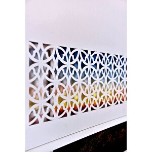 Ekru Dairesel Lazer Kesim Modern Stor Güneşlik Perde