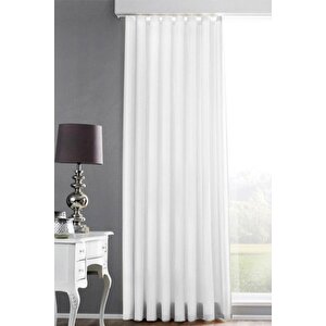 Saten Güneşlik Perde Beyaz 440x250 cm