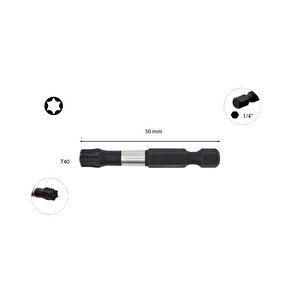 T40 50mm Darbeli Torx Bits Uç Cb/830tm