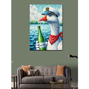 Kanvas Tablo Şapkalı Kaz 50x70 cm