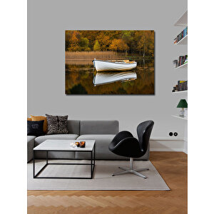 Kanvas Tablo Sessiz Göl Ve Kayık 50x70 cm