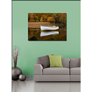 Kanvas Tablo Sessiz Göl Ve Kayık 50x70 cm