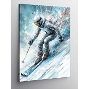 Kanvas Tablo Kar Kayakçısı 100x140 cm