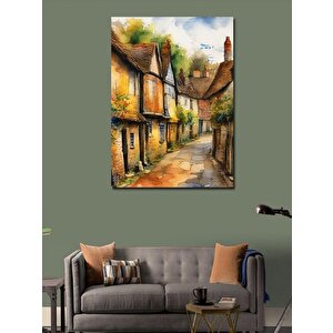 Kanvas Tablo Tarihi Köy Sokakları 50x70 cm