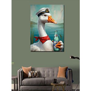 Kanvas Tablo Denizci Kaz 100x140 cm