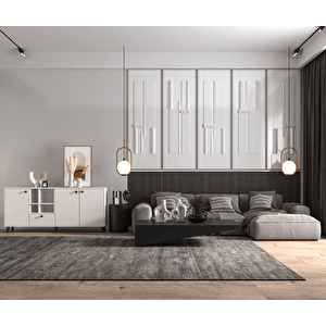 Opus Konsol - Kapaklı, Beyaz Beyaz