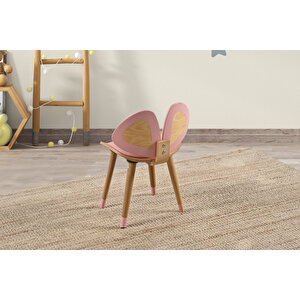 Montessori Kelebek Çocuk Sandalyesi Pembe