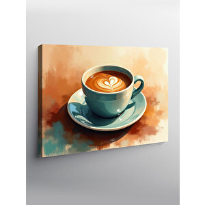Kanvas Tablo Kahve Latte Sanat Tasarımı 100x140 cm