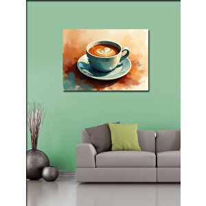 Kanvas Tablo Kahve Latte Sanat Tasarımı 100x140 cm