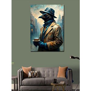 Kanvas Tablo Kahve İçen Dedektif 50x70 cm