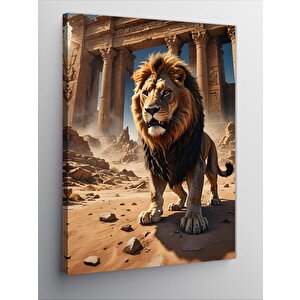 Kanvas Tablo Çöl Aslanı 50x70 cm