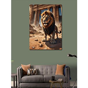 Kanvas Tablo Çöl Aslanı 50x70 cm