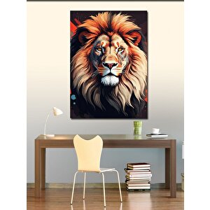 Kanvas Tablo Sessiz Gücün Aslanı 50x70 cm