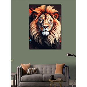 Kanvas Tablo Sessiz Gücün Aslanı 50x70 cm