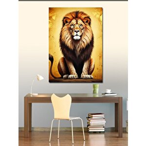 Kanvas Tablo Aslanın Bakışı 70x100 cm