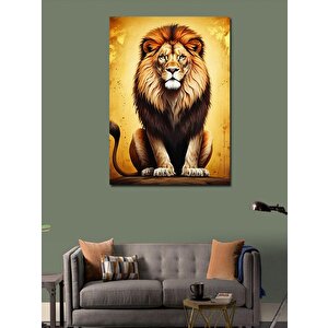 Kanvas Tablo Aslanın Bakışı 70x100 cm