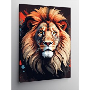 Kanvas Tablo Sessiz Gücün Aslanı 70x100 cm