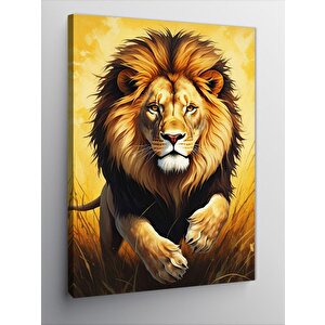 Kanvas Tablo Aslanın Gücü 100x140 cm