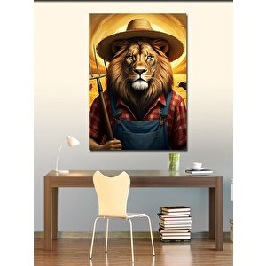 Kanvas Tablo Çiftçi Aslan 70x100 cm
