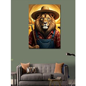 Kanvas Tablo Çiftçi Aslan 70x100 cm