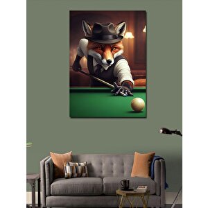 Kanvas Tablo Bilardo Tilkisi 100x140 cm