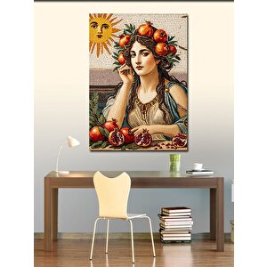 Kanvas Tablo Meyveli Kadın 50x70 cm