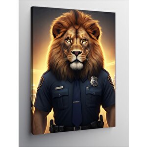 Kanvas Tablo Polis Aslan 50x70 cm