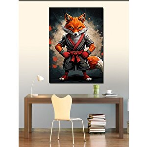 Kanvas Tablo Dövüşçü Tilki 70x100 cm